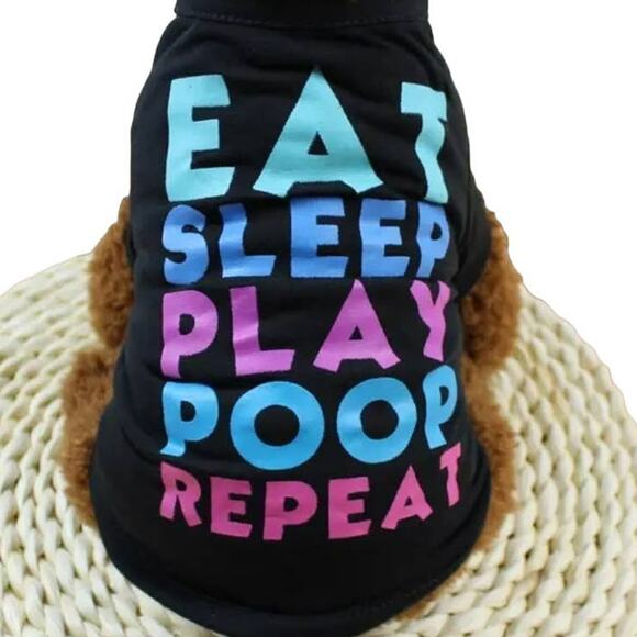 Tea Cup dog shirt Cute small dog clothes XS, Small, Large, X-large Sz Chart - Picture 4 of 7